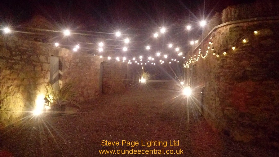 cow shed outdoor lighting hire fife